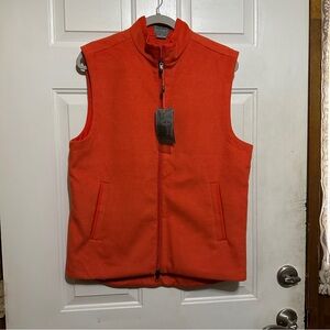 Fennec Highly Evolved Full Zip Performance‎ Vest Polyester Blend Small Orange